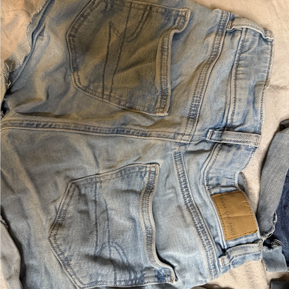 american eagle girls sz 000 Set of Three Denim Shorts in Blue and White - Picture 10 of 14